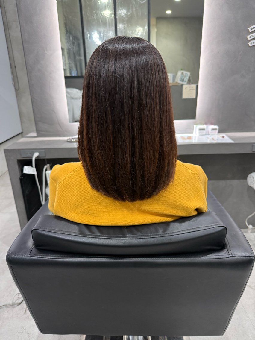ミディアム 鈴木 未歩のヘアスタイル