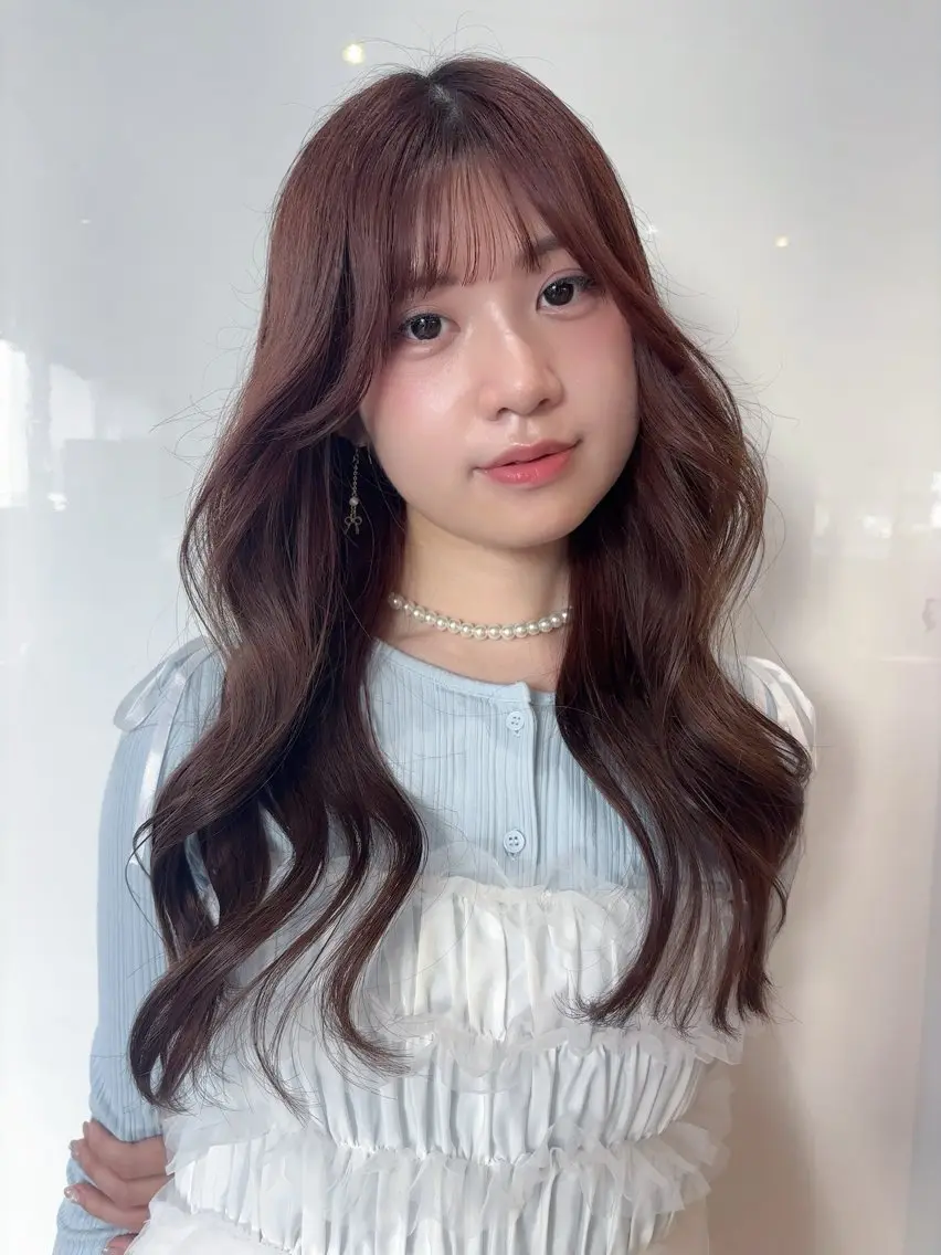 ロング 韓国風ヘア カラーモデル募集✨️ YUKI🎀☁️のヘアスタイル