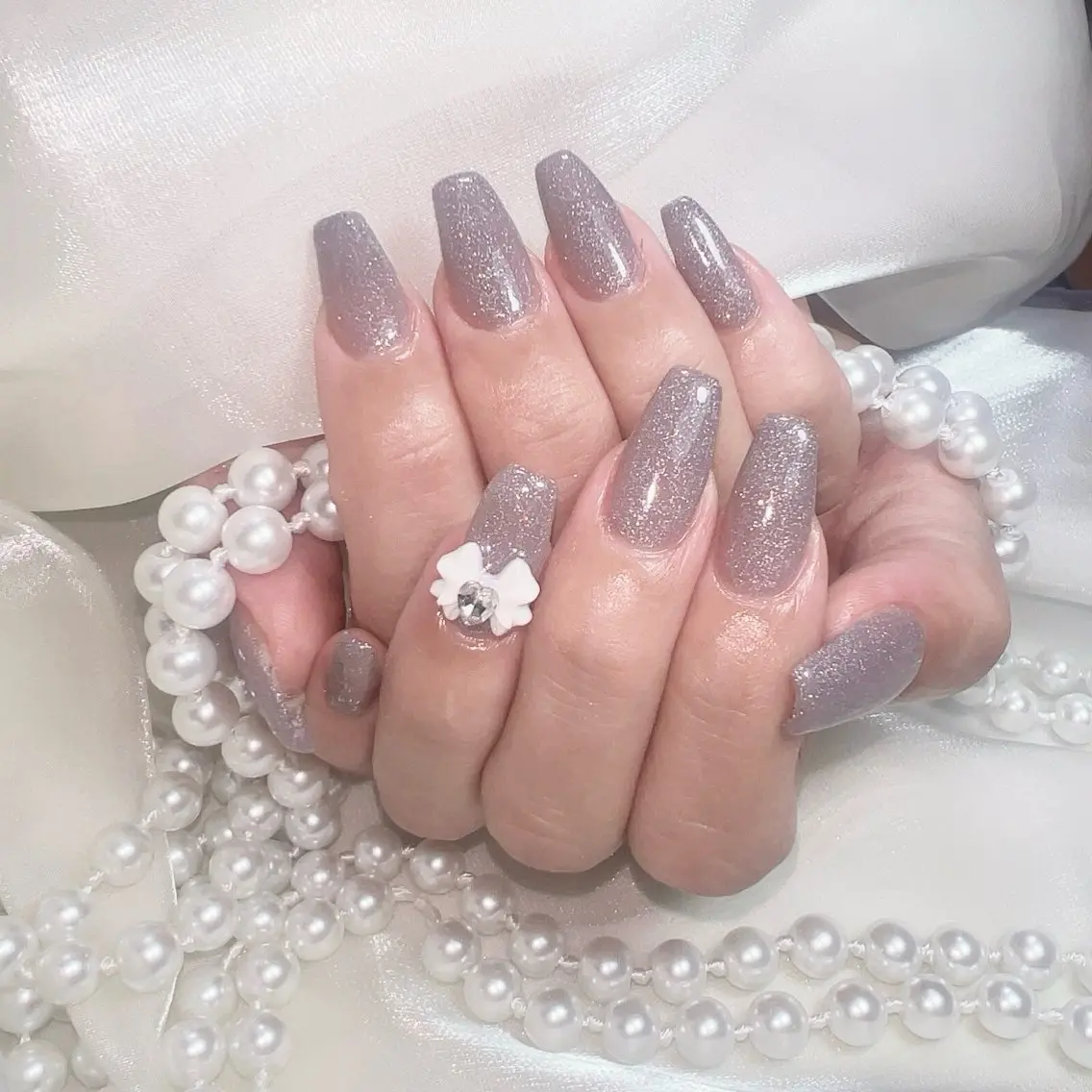 ネイル アートネイル フレンチネイル ジェルネイル グラデーション 韓国ネイル Viola  . Nailsalonのネイルデザイン