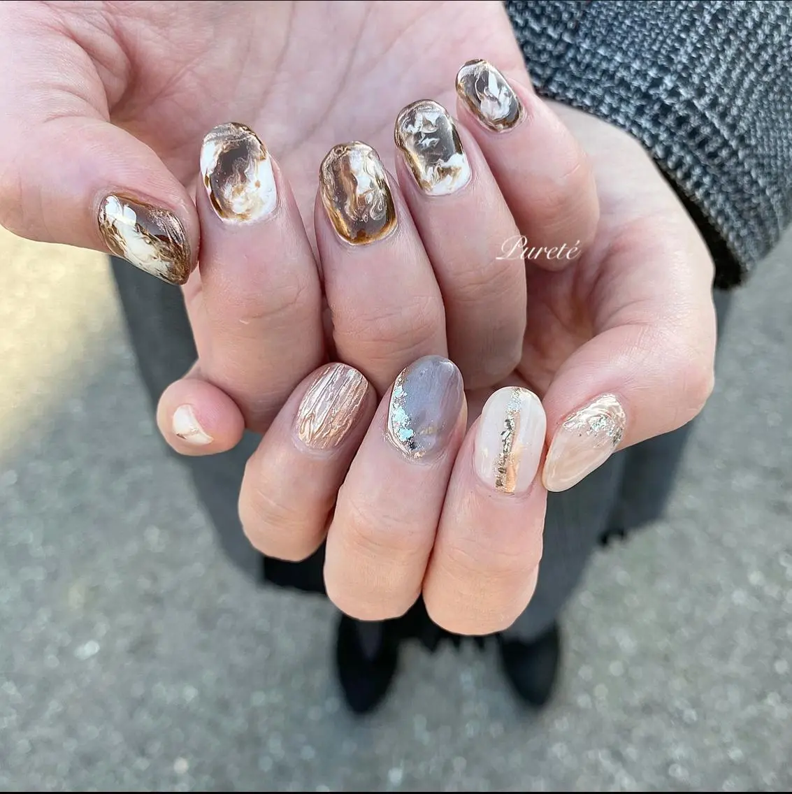 ネイル ハンドネイル nailsalon Puretéのネイルデザイン