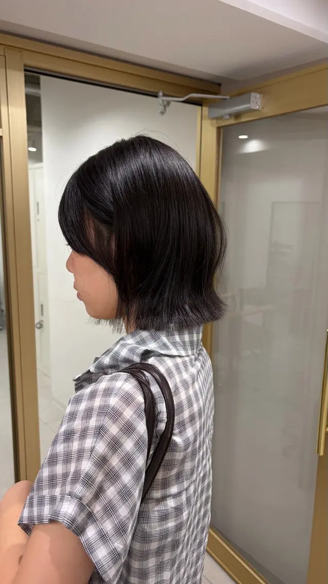 ショート ボブ 外ハネヘア カット 🏹MIYU￤抜け感 ×柔らかカラーのヘアスタイル