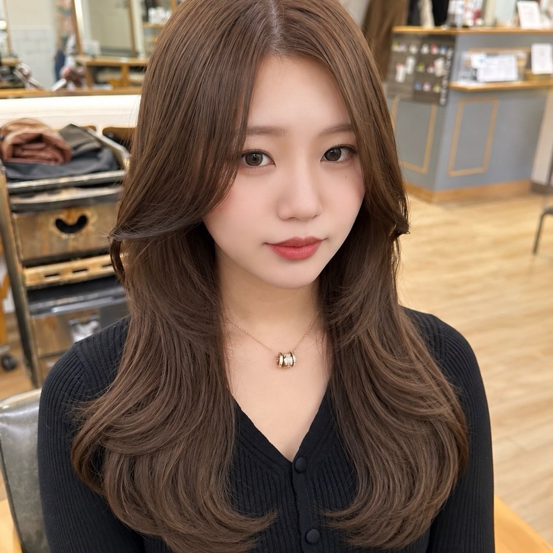 ロング カット ヘアカラー レイヤーカット/ ダブルカラー/セイナのヘアスタイル