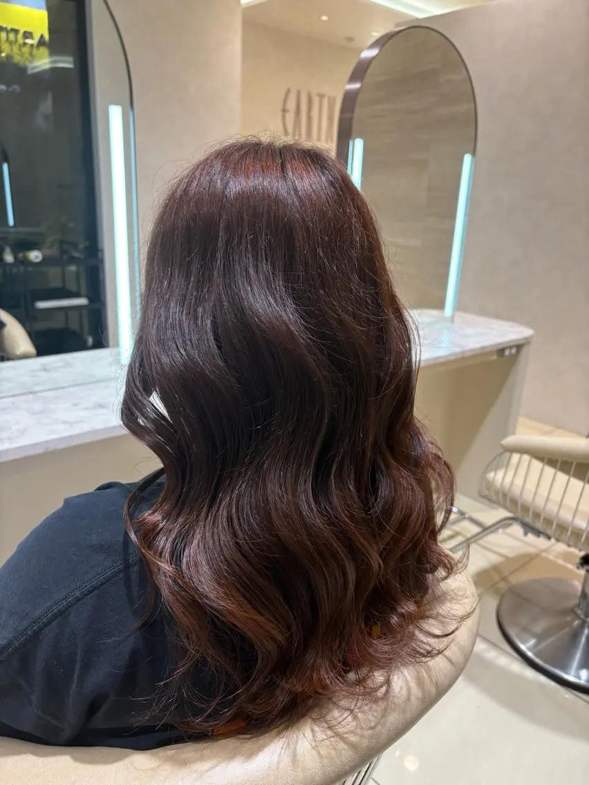 カラー ブリーチ ブリーチなしカラー 笹川 聖奈のヘアスタイル