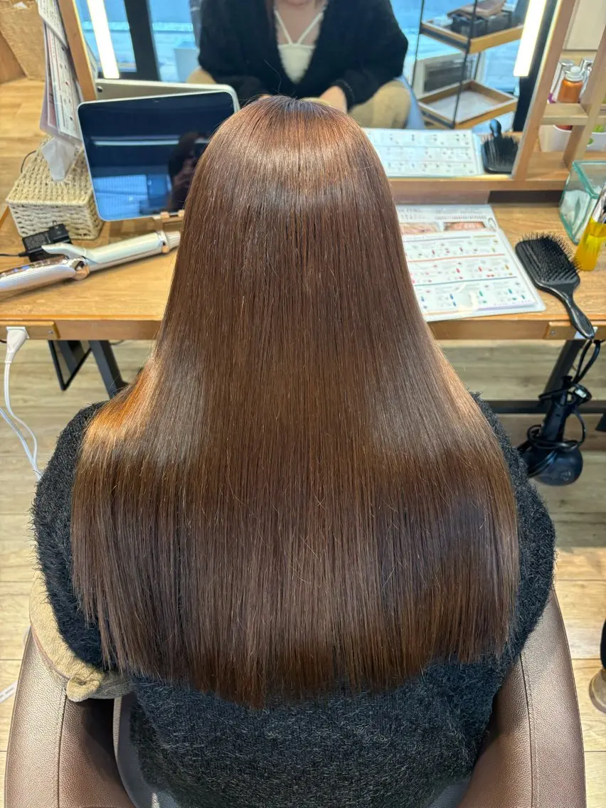 ロング ヘアカラー トリートメント 透明感カラー 🧚‍♂️さえのヘアスタイル