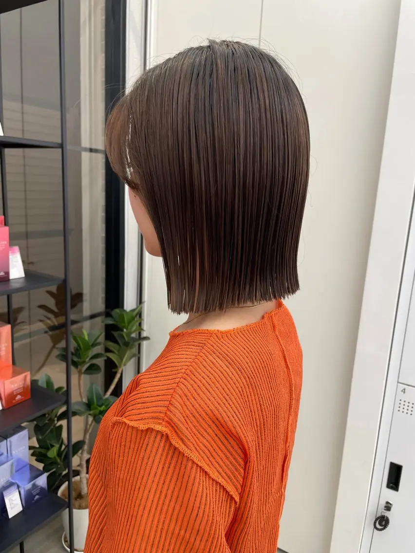 ミディアム ボブ レイヤーカット 瑠輝のヘアスタイル