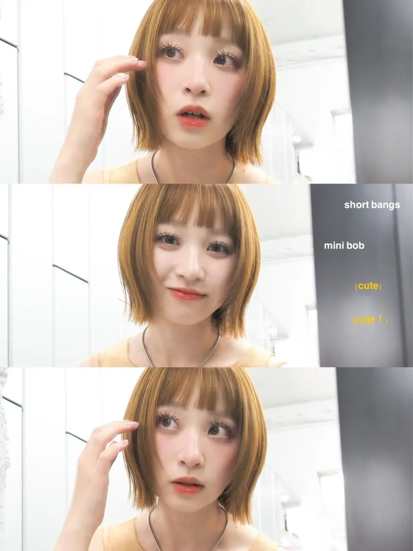ショート カット トリートメント おしゃれボブ/暖色 カラー🧶いろはのヘアスタイル