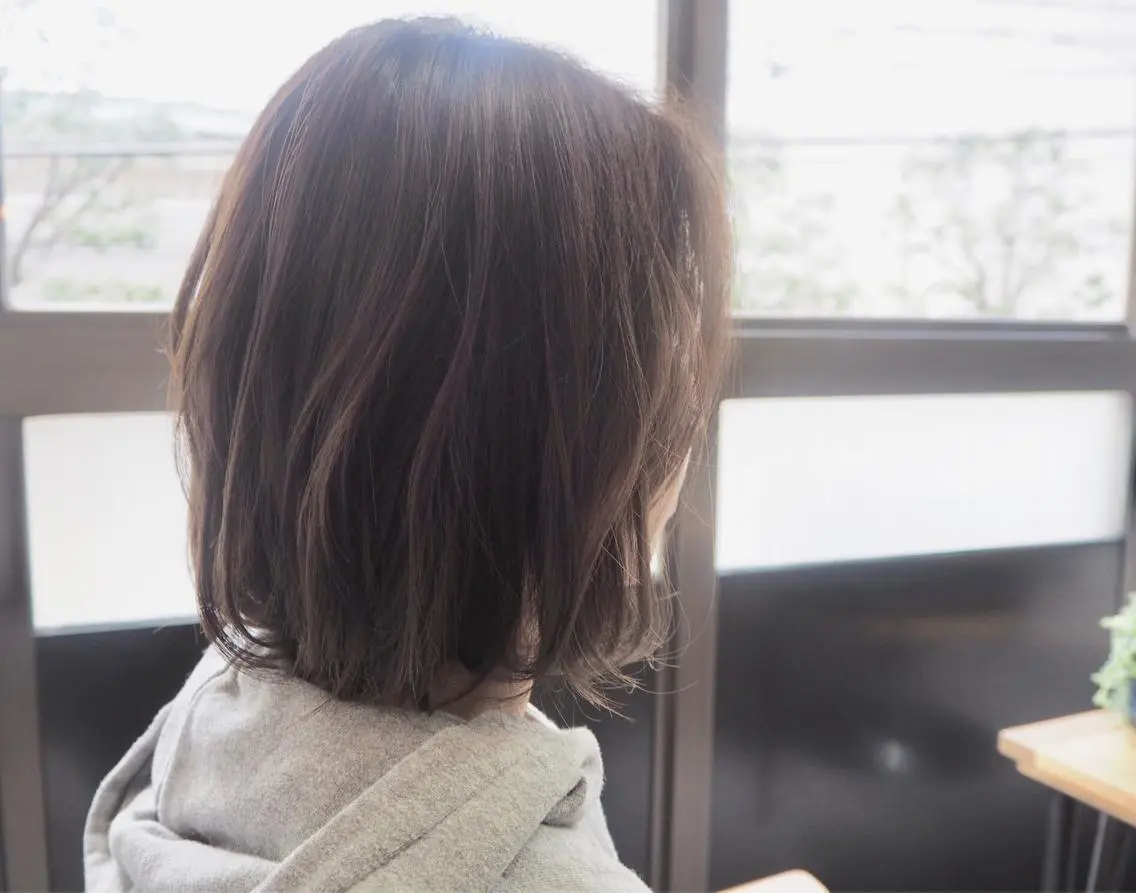 ミディアム カット ヘアカラー トリートメント 高橋 悠介のヘアスタイル