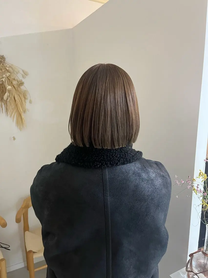 ショート カラー ベージュカラー ボブ カット ヘアカラー person♡kii マオのヘアスタイル