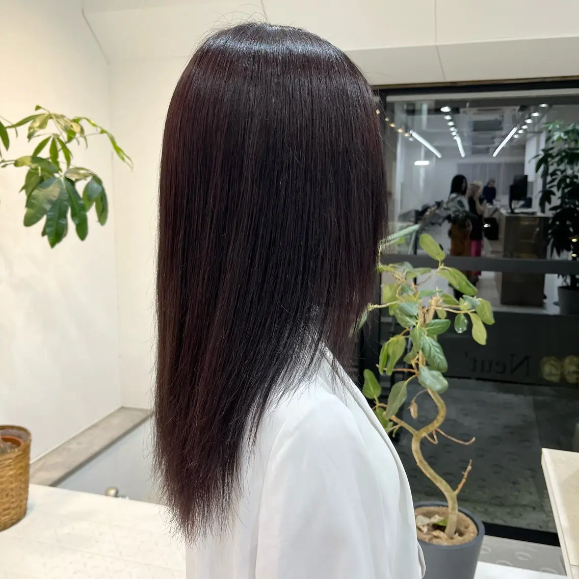 セミロング ヘアカラー 🫧透明感カラー🫧 大橋美優のヘアスタイル