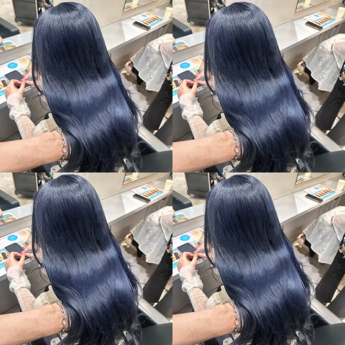 ロング カラー ネイビーカラー 髪質改善 カット ヘアカラー トリートメント 店長✨髪質改善✖️ 透明感カラー／純大のヘアスタイル