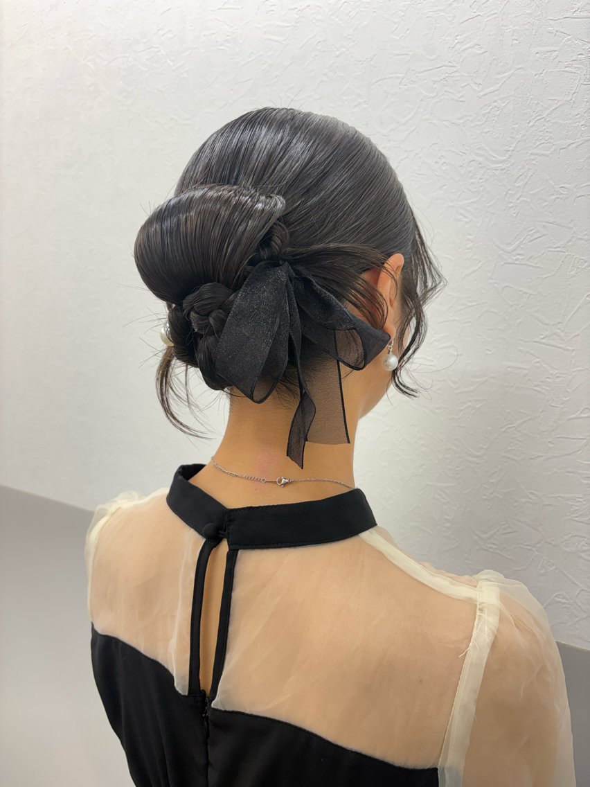 ロング ヘアアレンジ ヘアセット 薄田 珠美のヘアスタイル