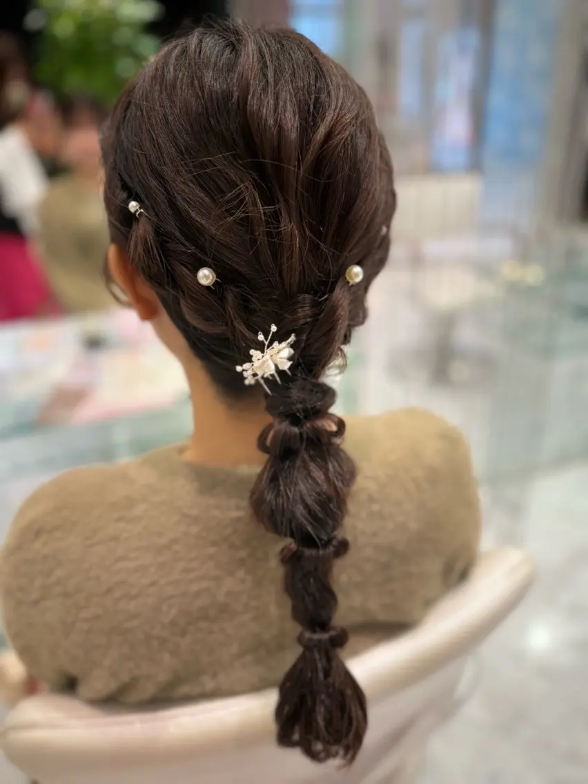 セミロング 白髪ぼかしハイライト ⭐️こばやしみかのヘアスタイル