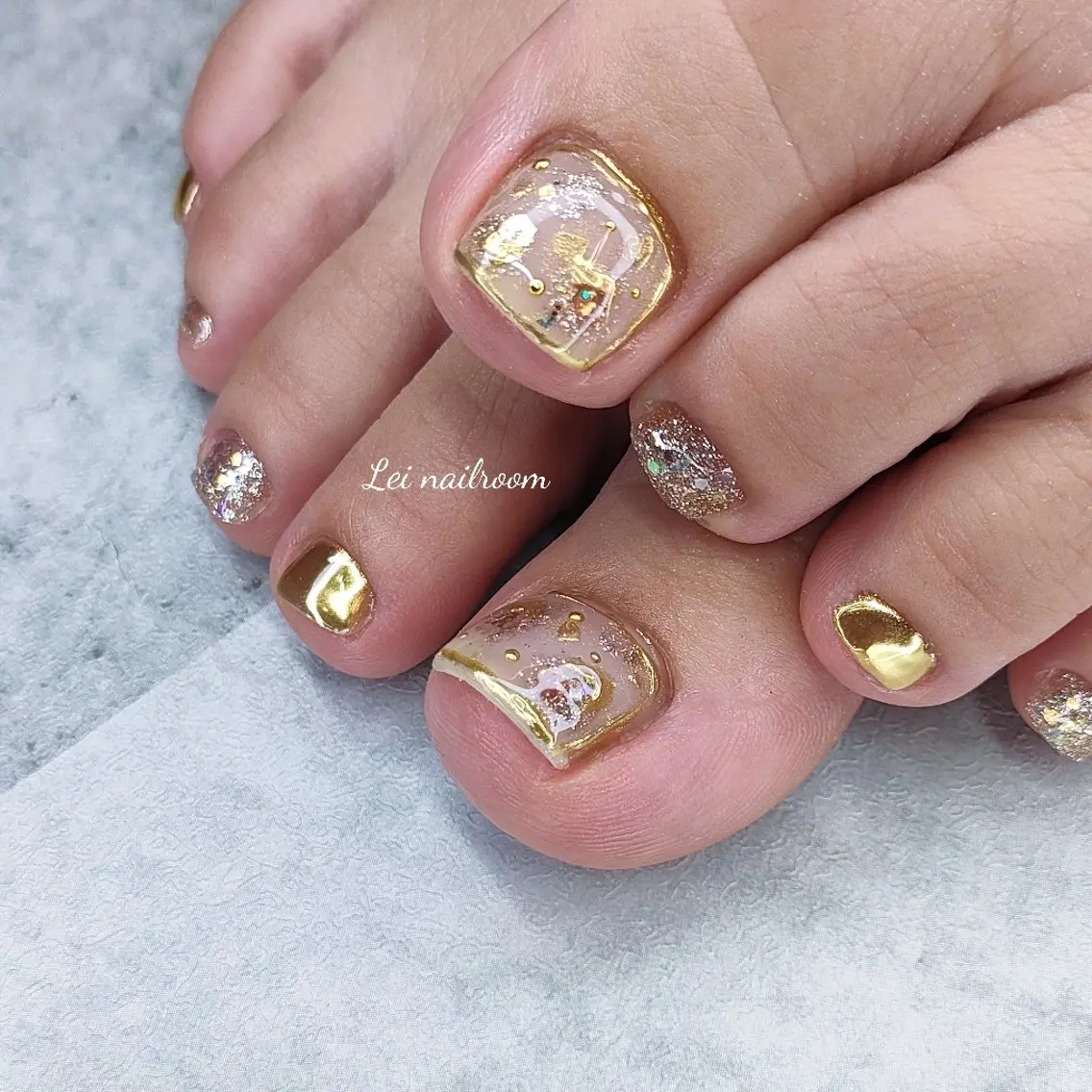 ネイル フットネイル lei🌼 nailroomのネイルデザイン