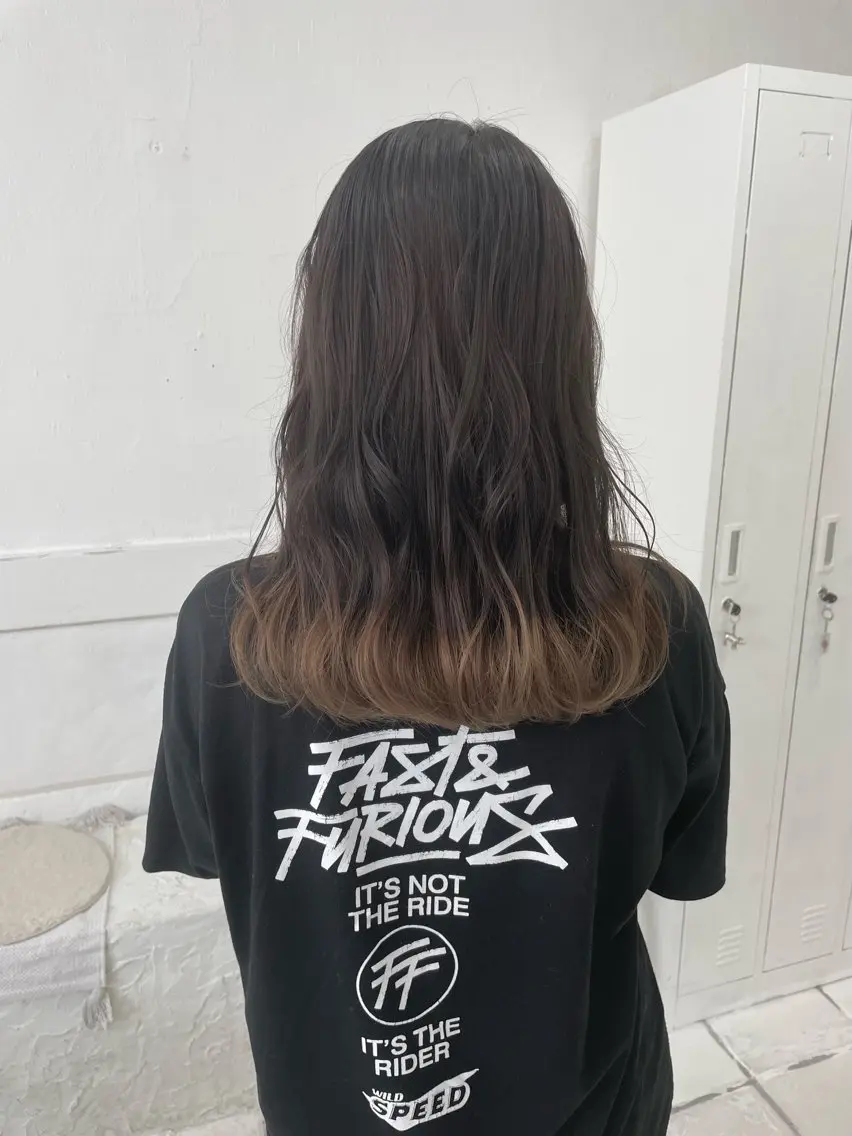 インナーor裾ケアブリーチカラー🧡の写真