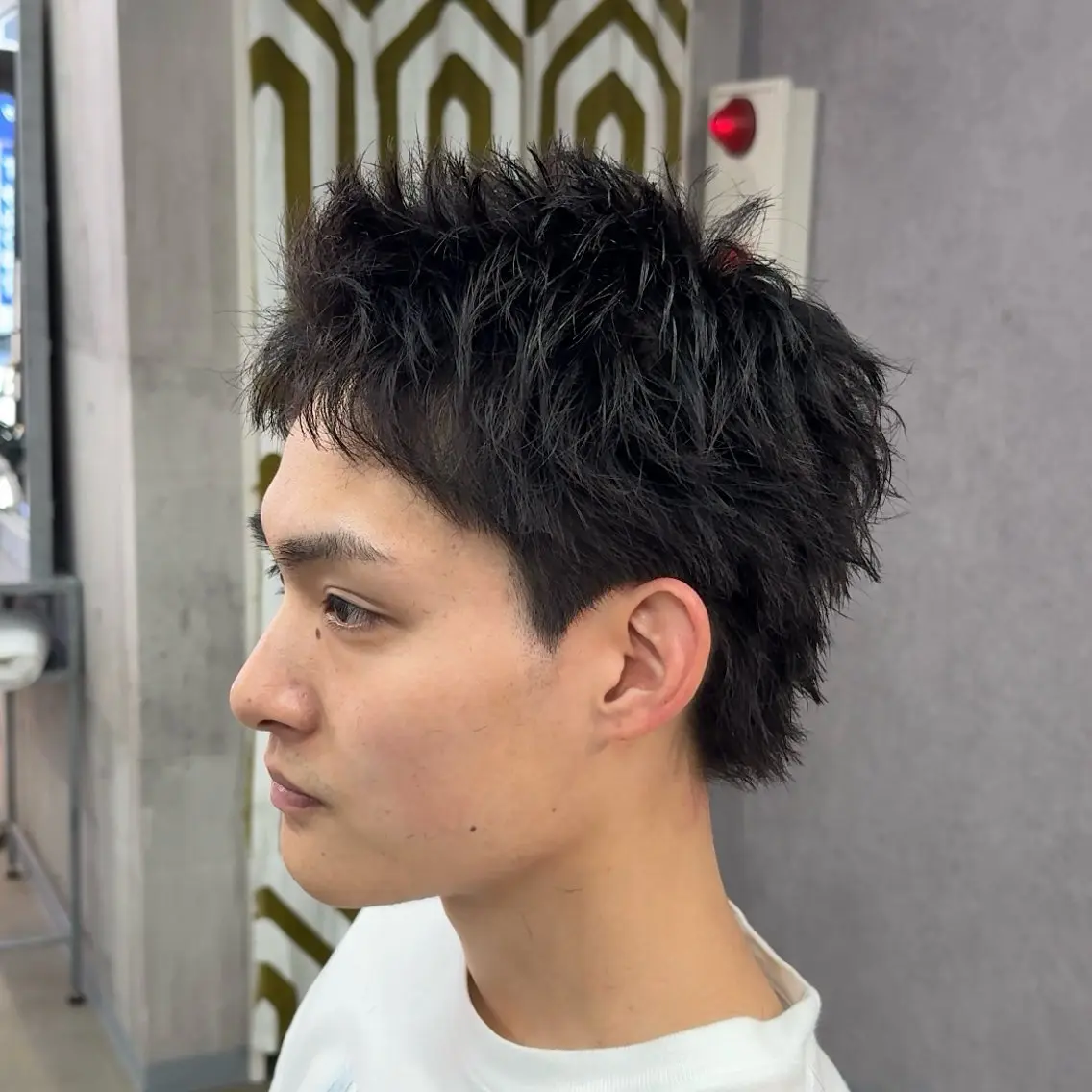 ショート パーマ ヘアアレンジ メンズ MENIN メンズ サロン　望月　涼太のヘアスタイル
