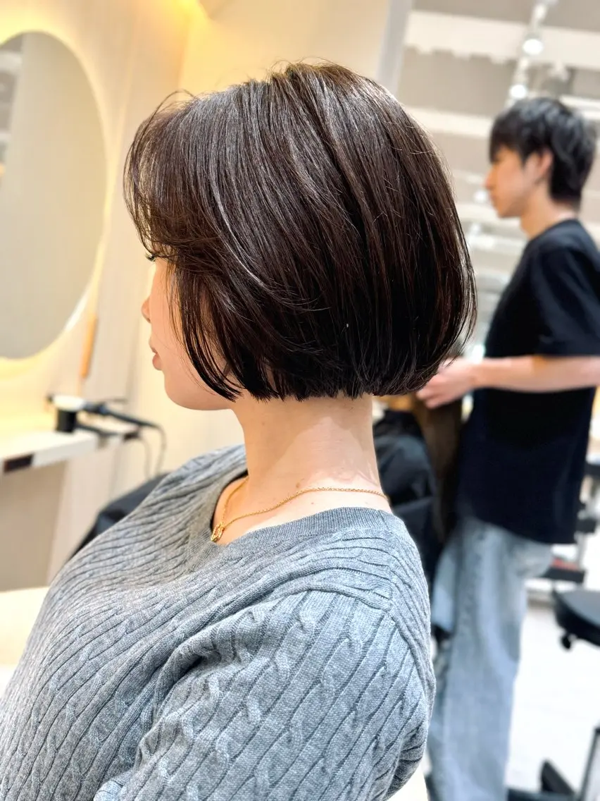 ミディアム 🩵縮毛矯正・ボブ 岩原朋也🩵のヘアスタイル