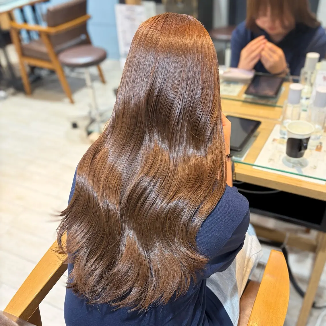 ロング カラー ブリーチ ブラウンカラー ダブルカラー ブリーチなしカラー 🦩 Rui 🦩のヘアスタイル