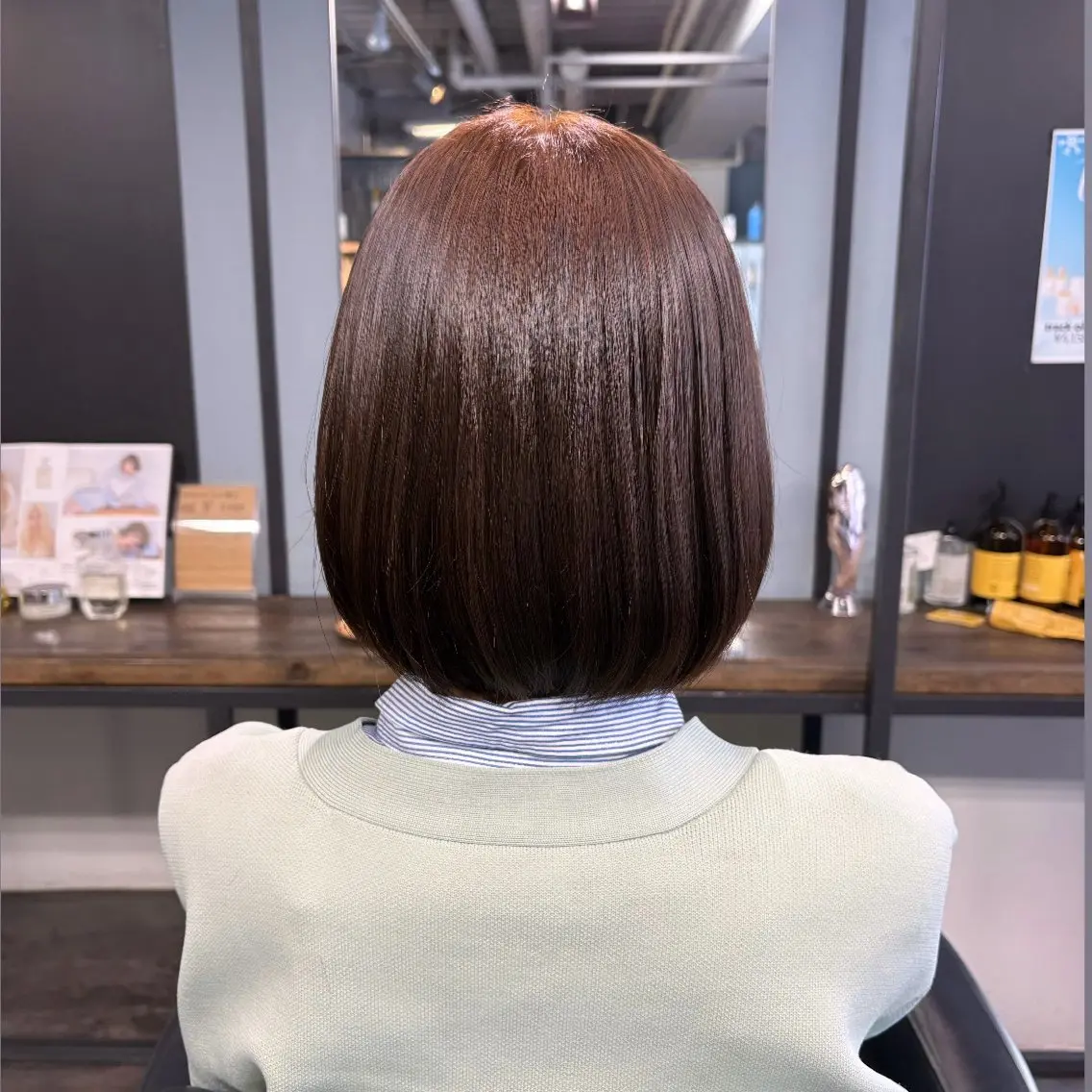 カラー ブラウンカラー 透明感カラー ヘアカラー 韓国ヘア/縮毛矯正 /レイヤー🫧ユイカのヘアスタイル