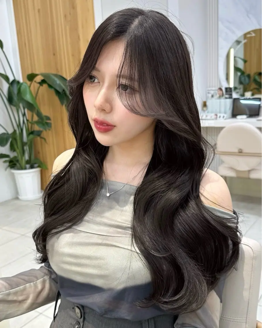 ロング カラー カット ヘアカラー トリートメント 🇰🇷韓国風くびれ ヘア🇰🇷中村優大のヘアスタイル