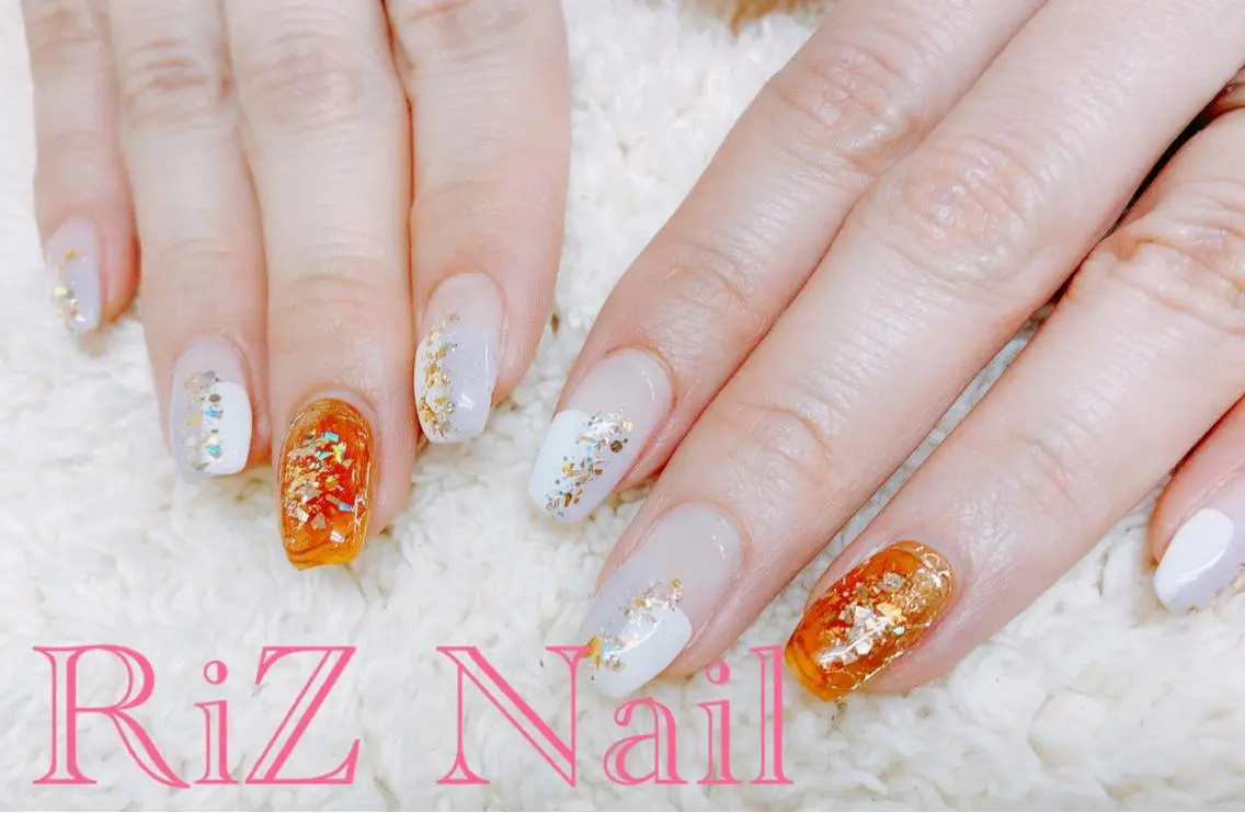 ネイル シンプルネイル ハンドネイル RiZ nail salonのネイルデザイン