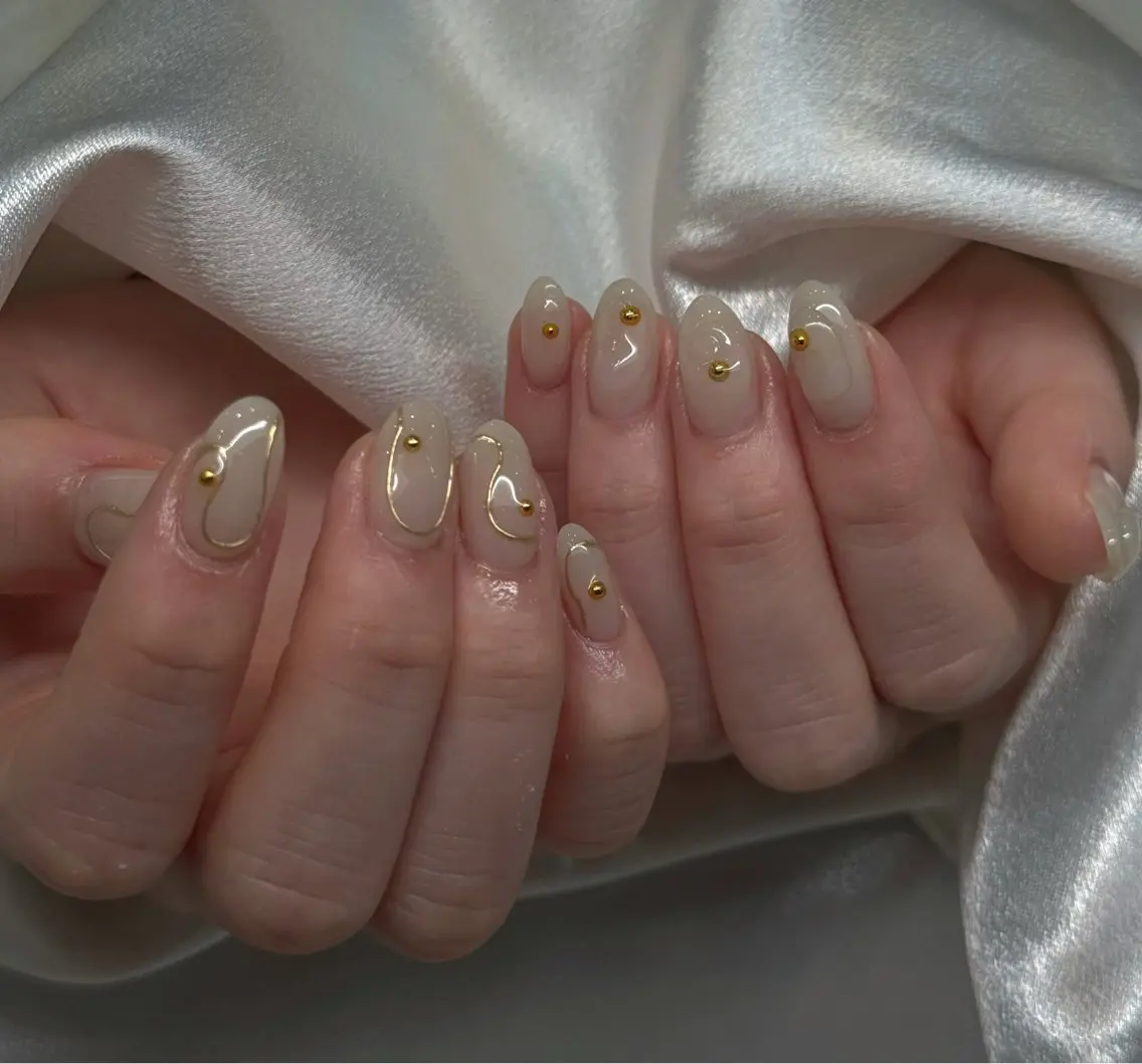 ネイル フラワーネイル ハート レース ロングネイル 春ネイル ハンドネイル MILO 168 池袋のネイルデザイン