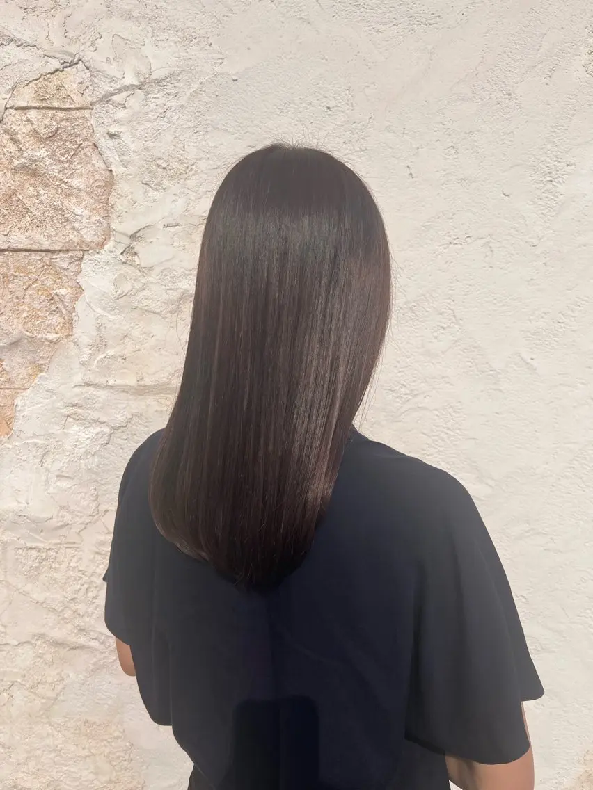 セミロング カラー ブラウンカラー ピンクカラー ピンクブラウン ☆ HINA‪TAのヘアスタイル