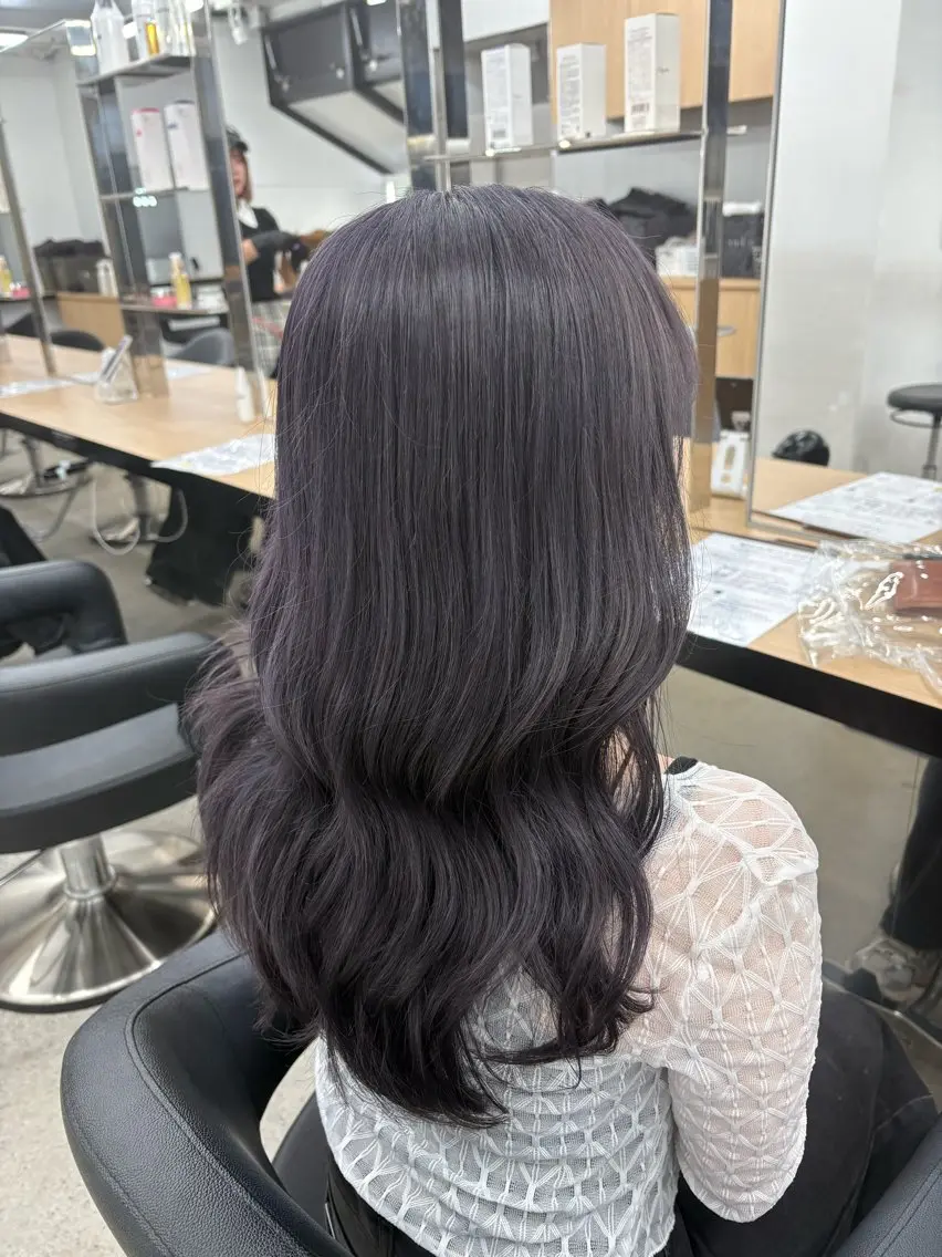 ロング ヘアカラー miku/ラベンダー 透明感カラー🪻❤︎のヘアスタイル