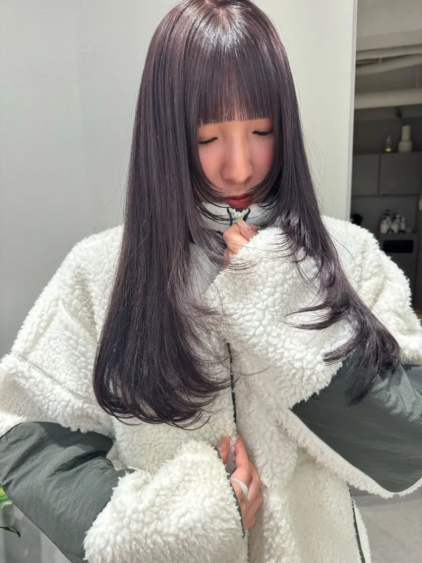 ミディアム カラー 高畑 恵莉 👒 暖色 / 艶髪 🧺のヘアスタイル