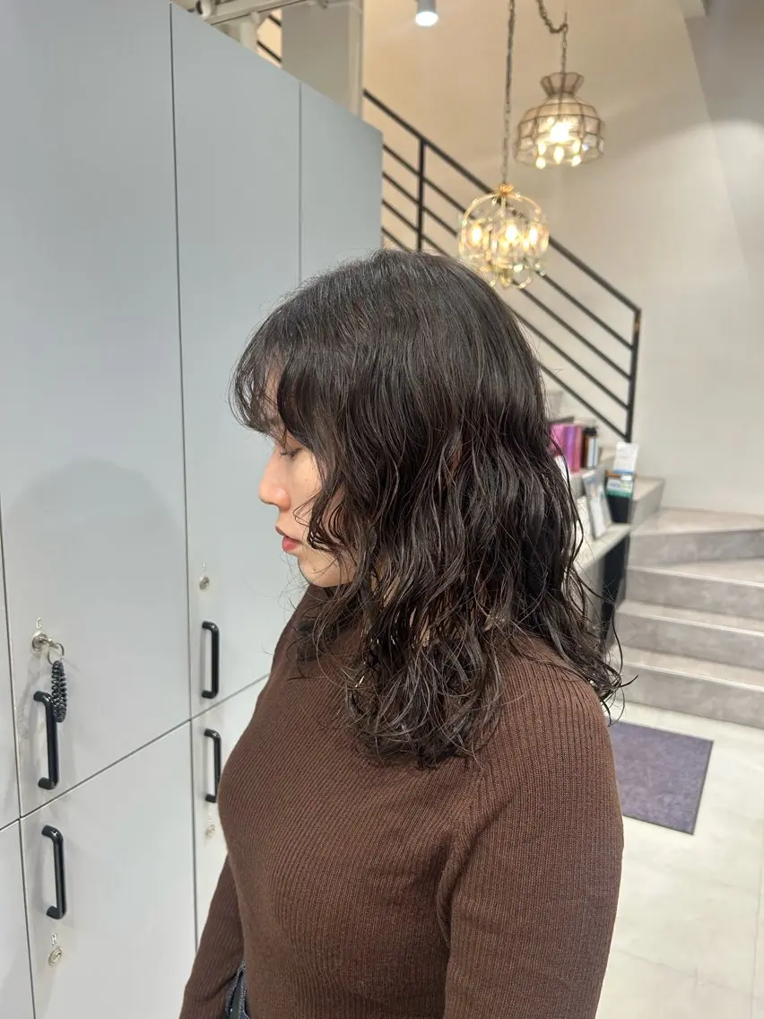 ミディアム カット パーマ hana _のヘアスタイル
