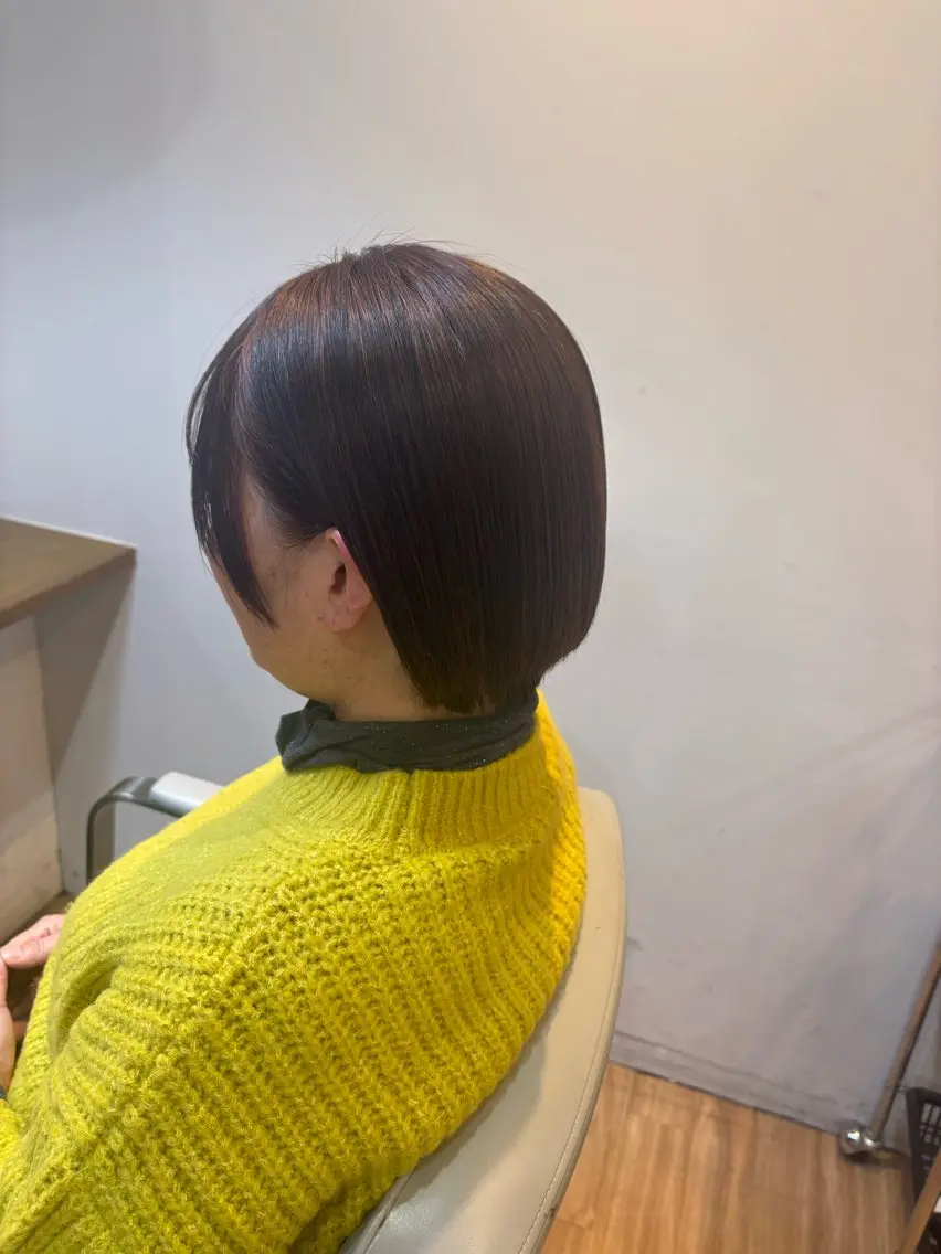 ショート カット ヘアカラー トリートメント 韓国ヘアー🇰🇷 MIWAのヘアスタイル