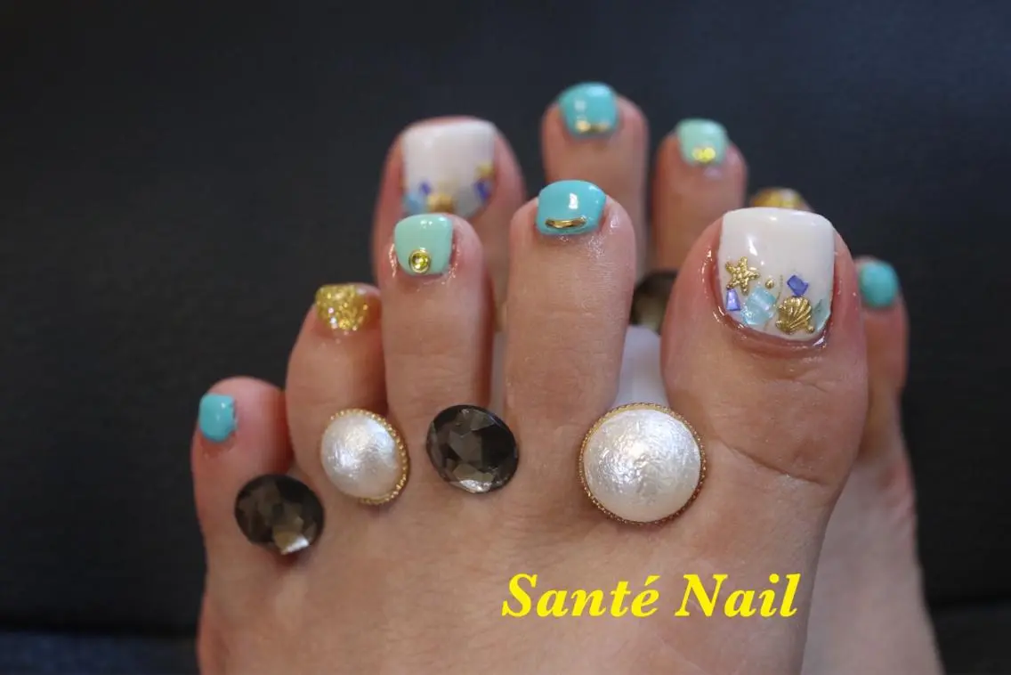 ネイル フットネイル SantéNail SAYAKAのネイルデザイン