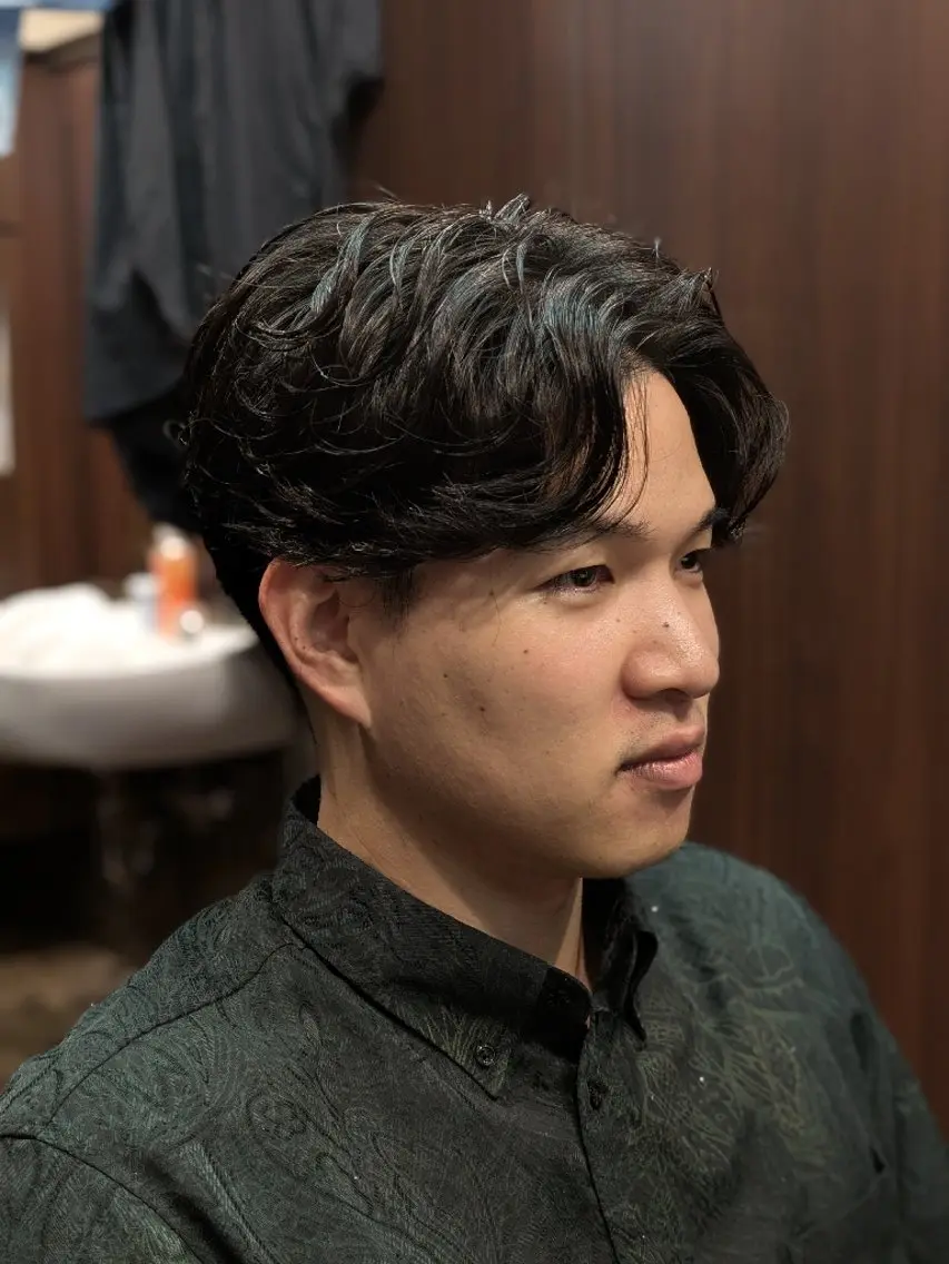 ショート パーマ 森本⚠️注意事項 ⚠️お読み下さい⚠️のヘアスタイル