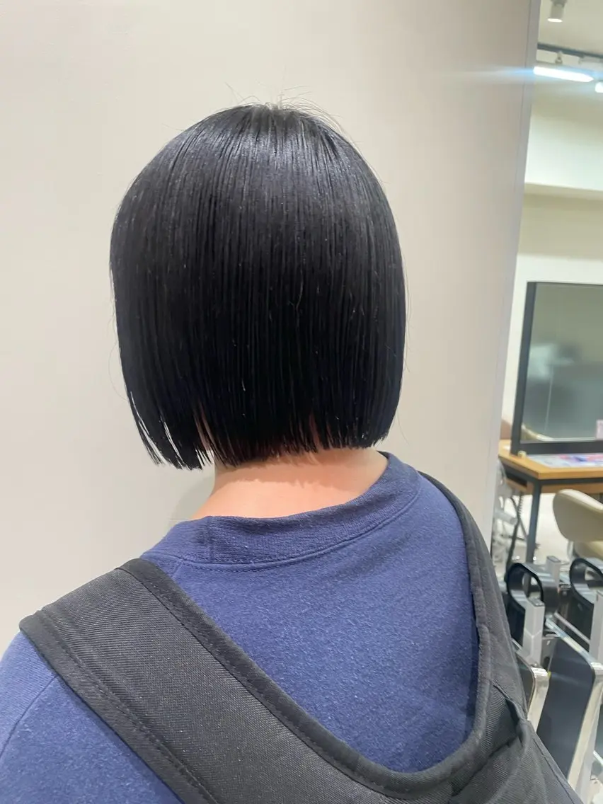 ショート ボブ 似合わせカット カット ボブ/インナーカラー /眉毛/Miyuのヘアスタイル