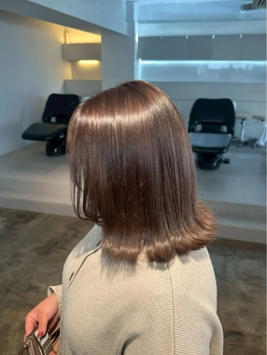 カラー ヘアカラー トリートメント ワンカラー🌙.* 艶カラー/NeNeのヘアスタイル