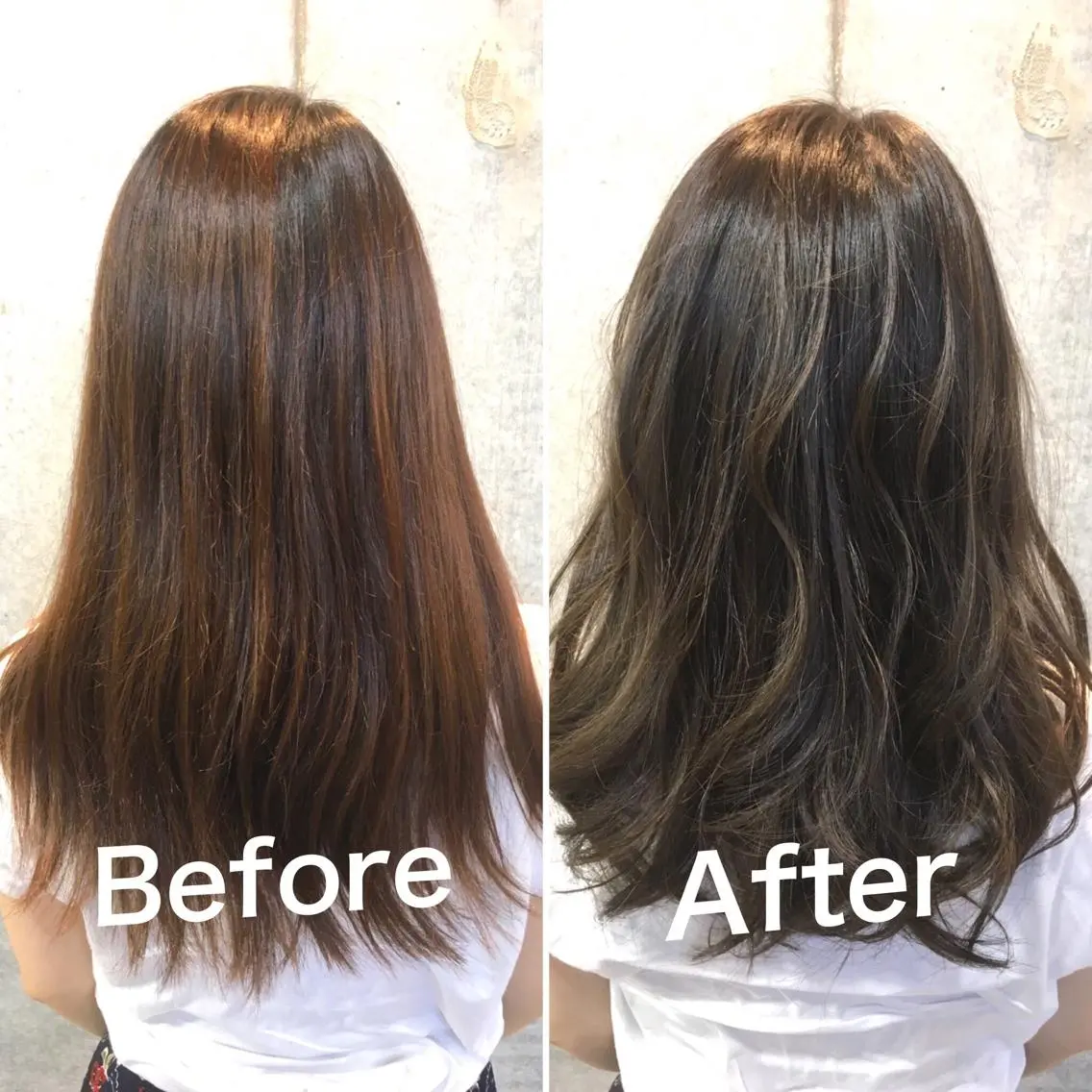 カラー アディクシーカラー オレンジ カット トリートメント 佐瀬竜矢PRIMAL /portのヘアスタイル