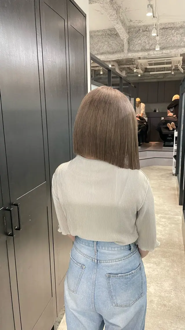 ショート ヘアカラー トリートメント 山口滉斗/艶カラー 縮毛矯正/髪質改善のヘアスタイル