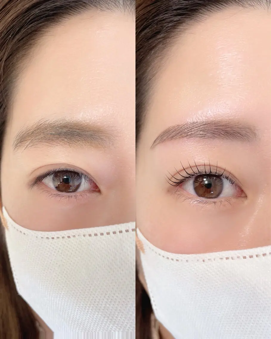 まつげパーマ+眉スタイリングの写真