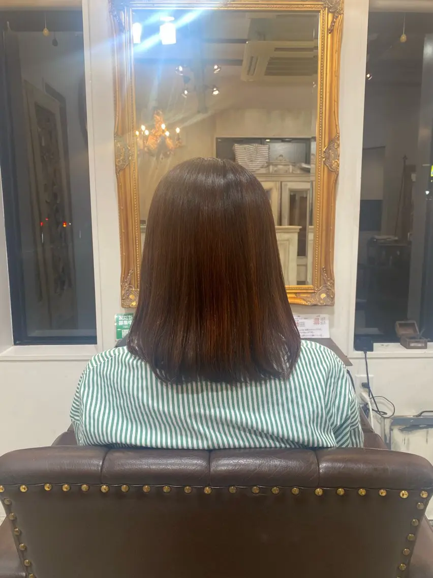 ミディアム 縮毛矯正 🍀 maaeのヘアスタイル