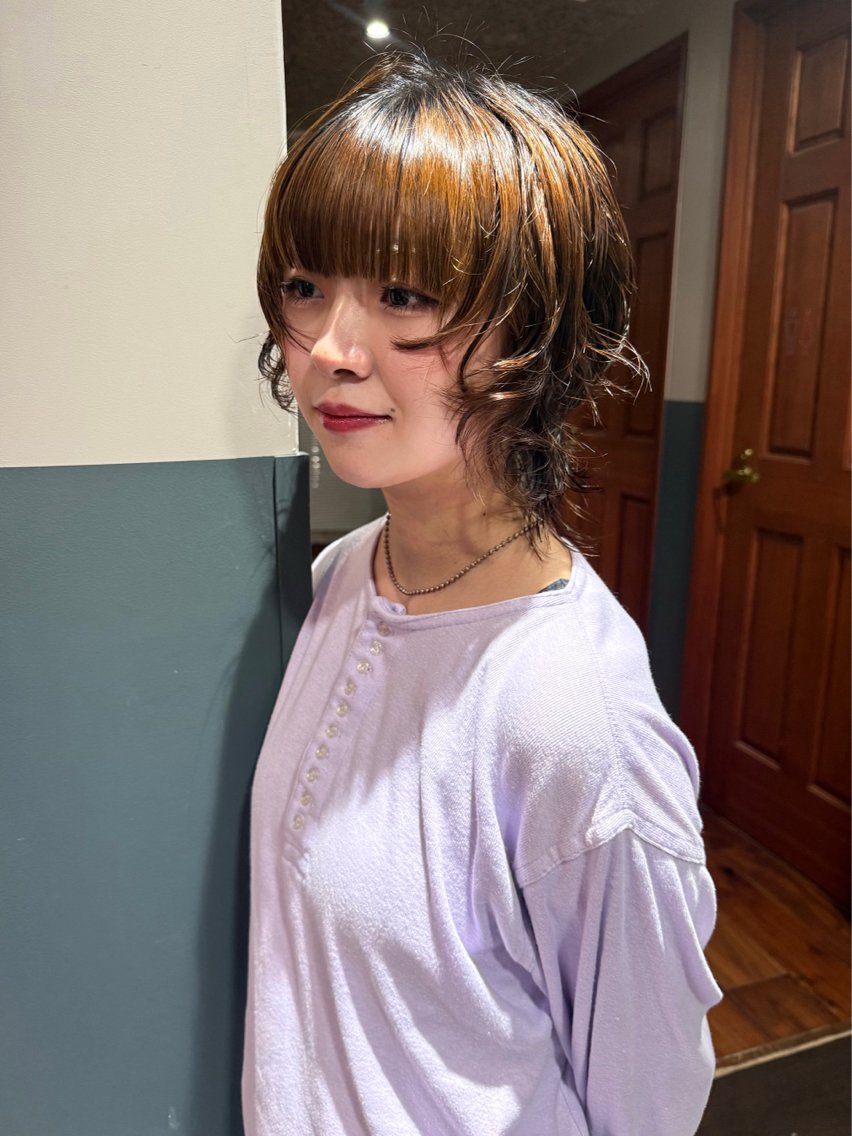 ショート カラー 似合わせカット カット ヘアカラー パーマ トリートメント mai / linoah˚✧のヘアスタイル