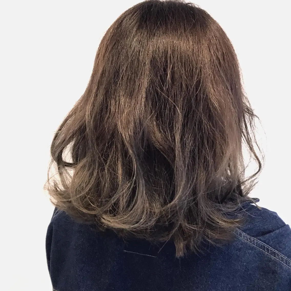 ミディアム ヘアカラー 長谷川 誠志のヘアスタイル
