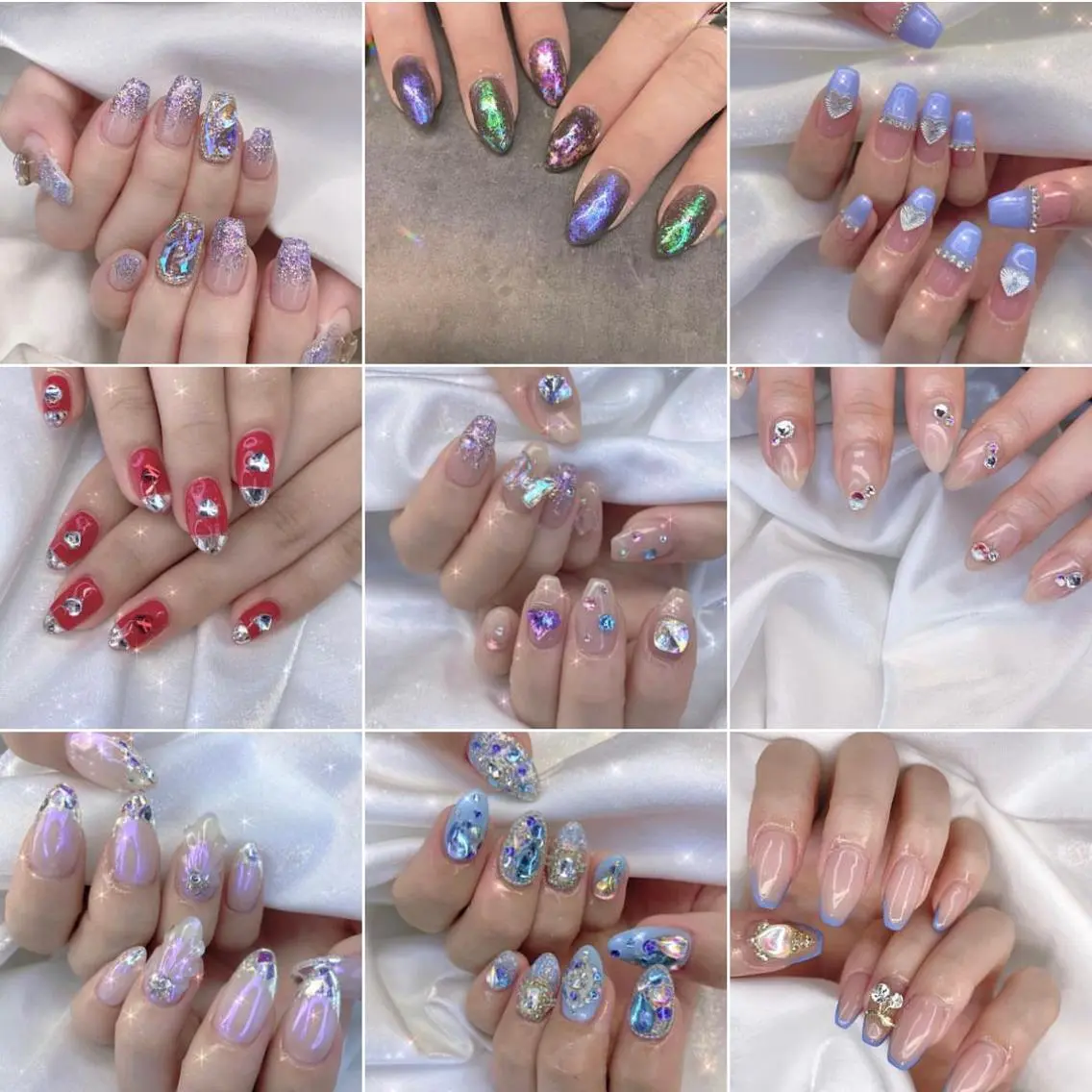 ネイル 渋谷／チップ長さ出し 👑アプレgel-xのネイルデザイン