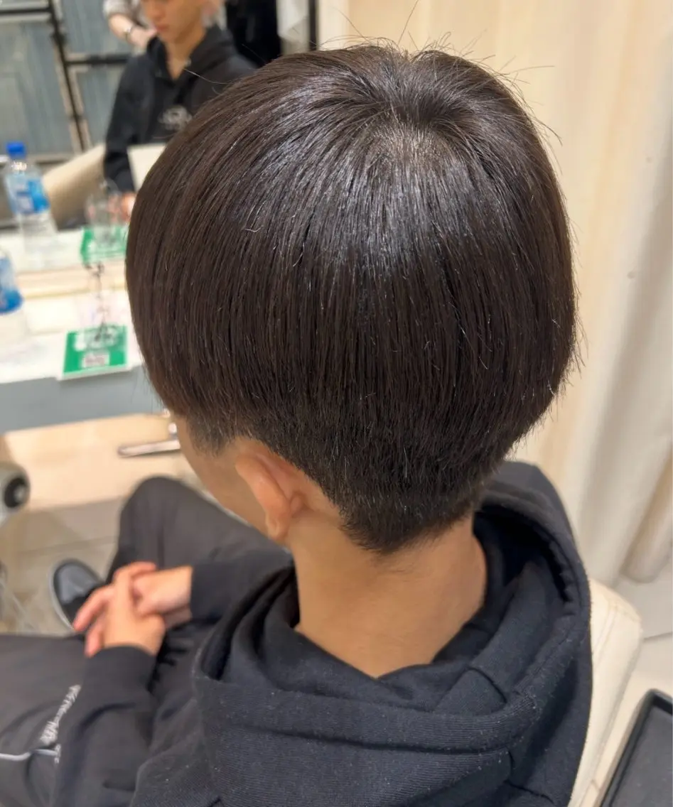 【ダメージ補修ストレート☁️】縮毛矯正+Aujuaトリートメント1step⭐️¥12,000→¥7,000⚠️カット無しの写真