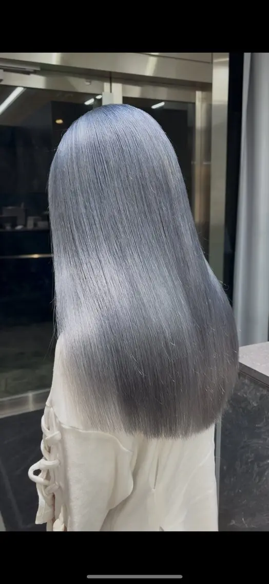 ロング カラー カット ヘアカラー トリートメント れい🫧 ハイトーン特化のヘアスタイル