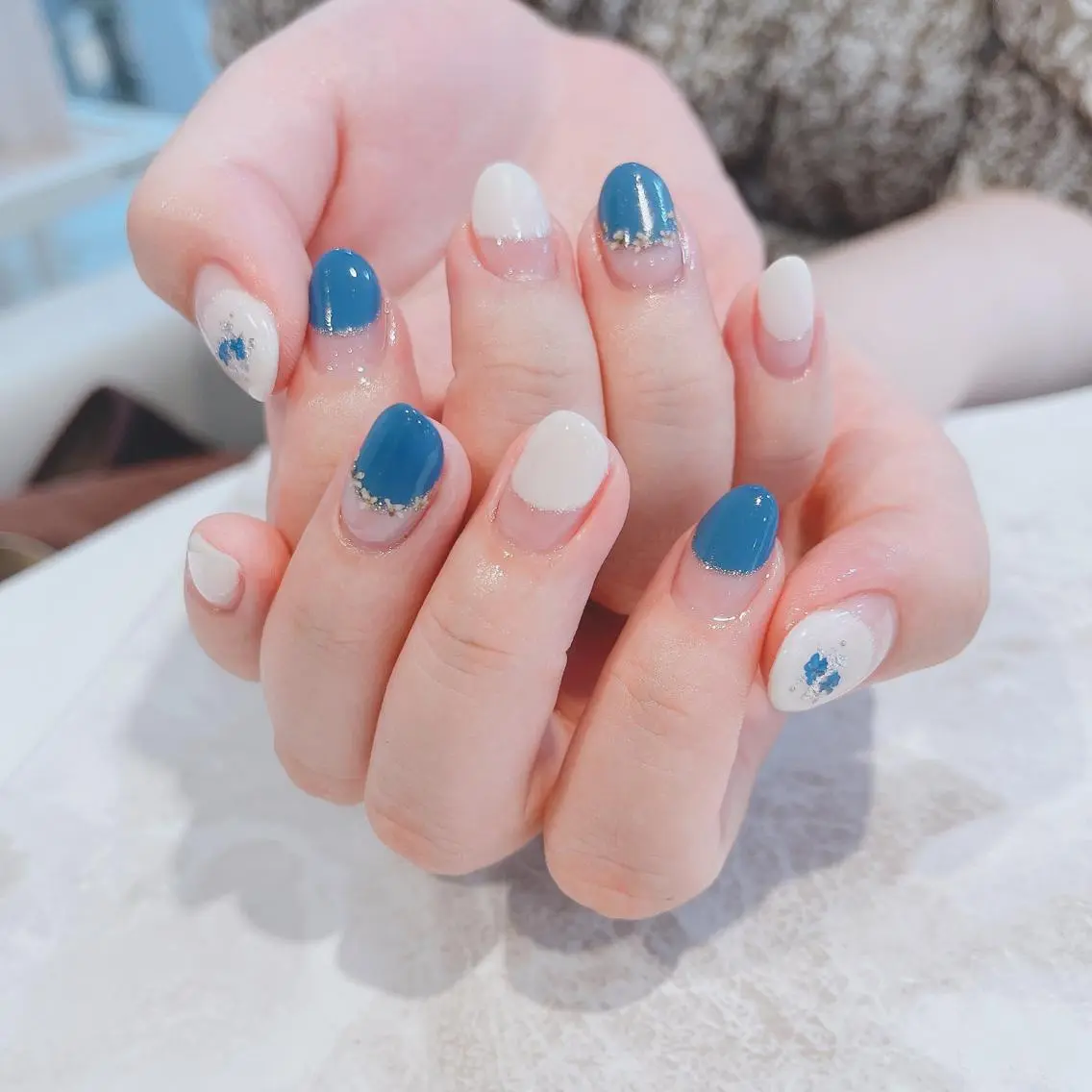 ネイル フレンチネイル ハンドネイル Juliusluna FUZUKIのネイルデザイン