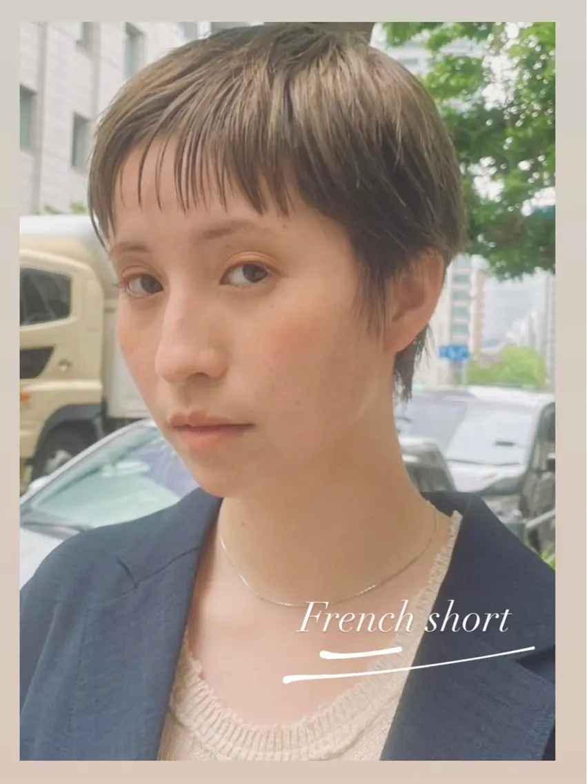ショートカット+艶髪トリートメントの写真