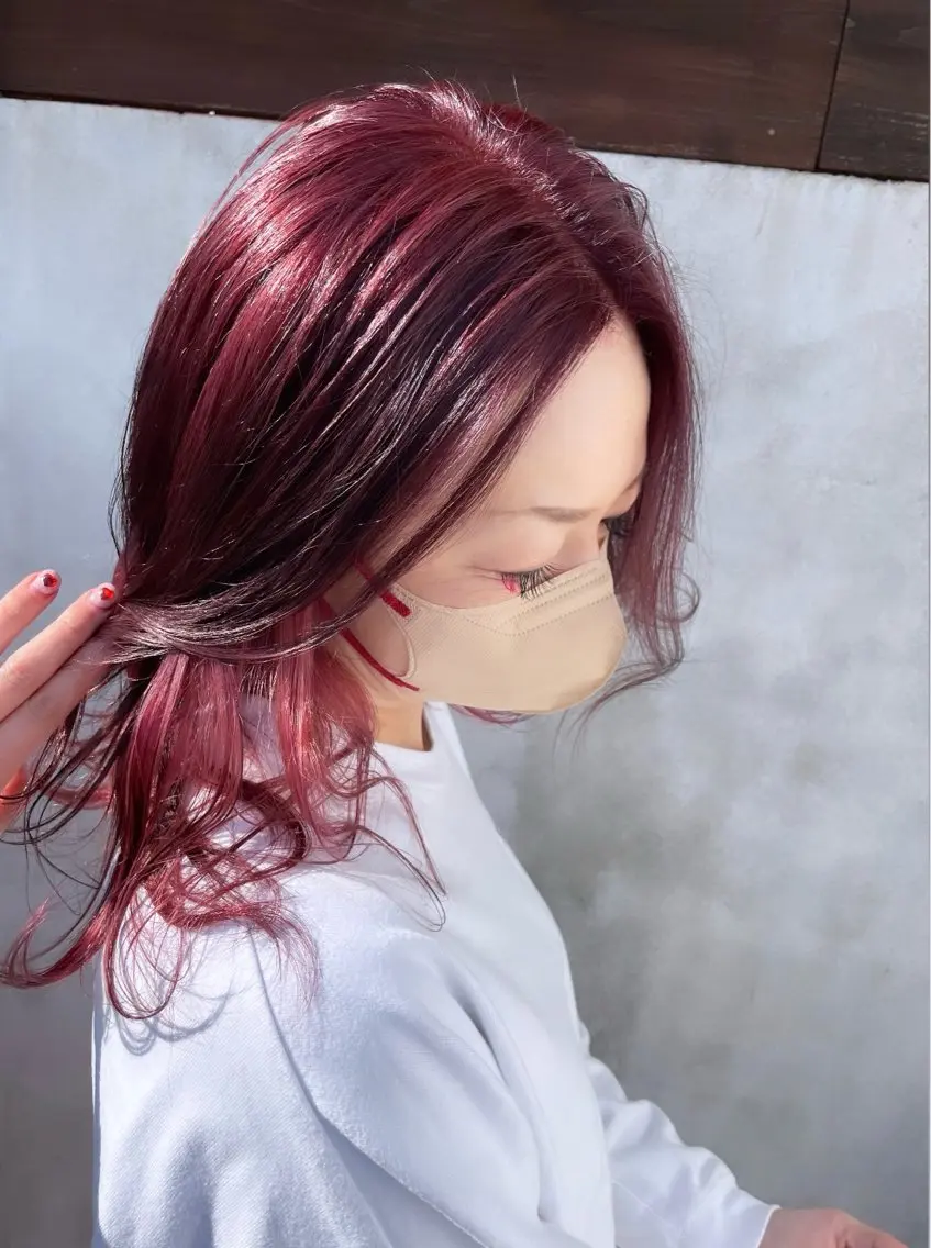 ミディアム カラー ヘアカラー ayaka |トレンドヘアのヘアスタイル