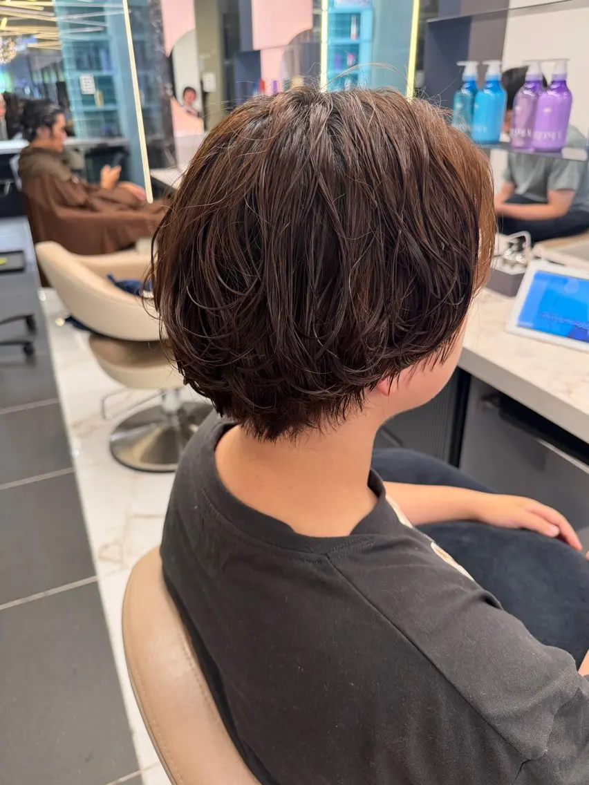 ショート パーマ ショートヘア 🌱赤み消しカラー/ 浦和/橋本 舞羽🌱のヘアスタイル