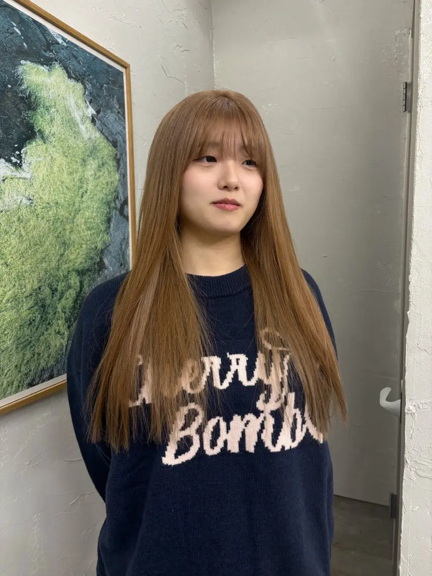 カラー ベージュカラー 長谷 若奈のヘアスタイル