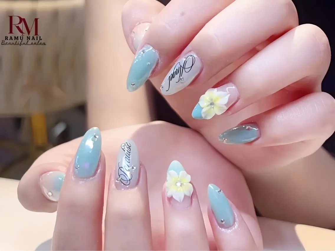ネイル キラキラネイル マグネットネイル ミラーネイル ピンク 夏ネイル ハンドネイル RAMU Nail 恵比寿店のネイルデザイン