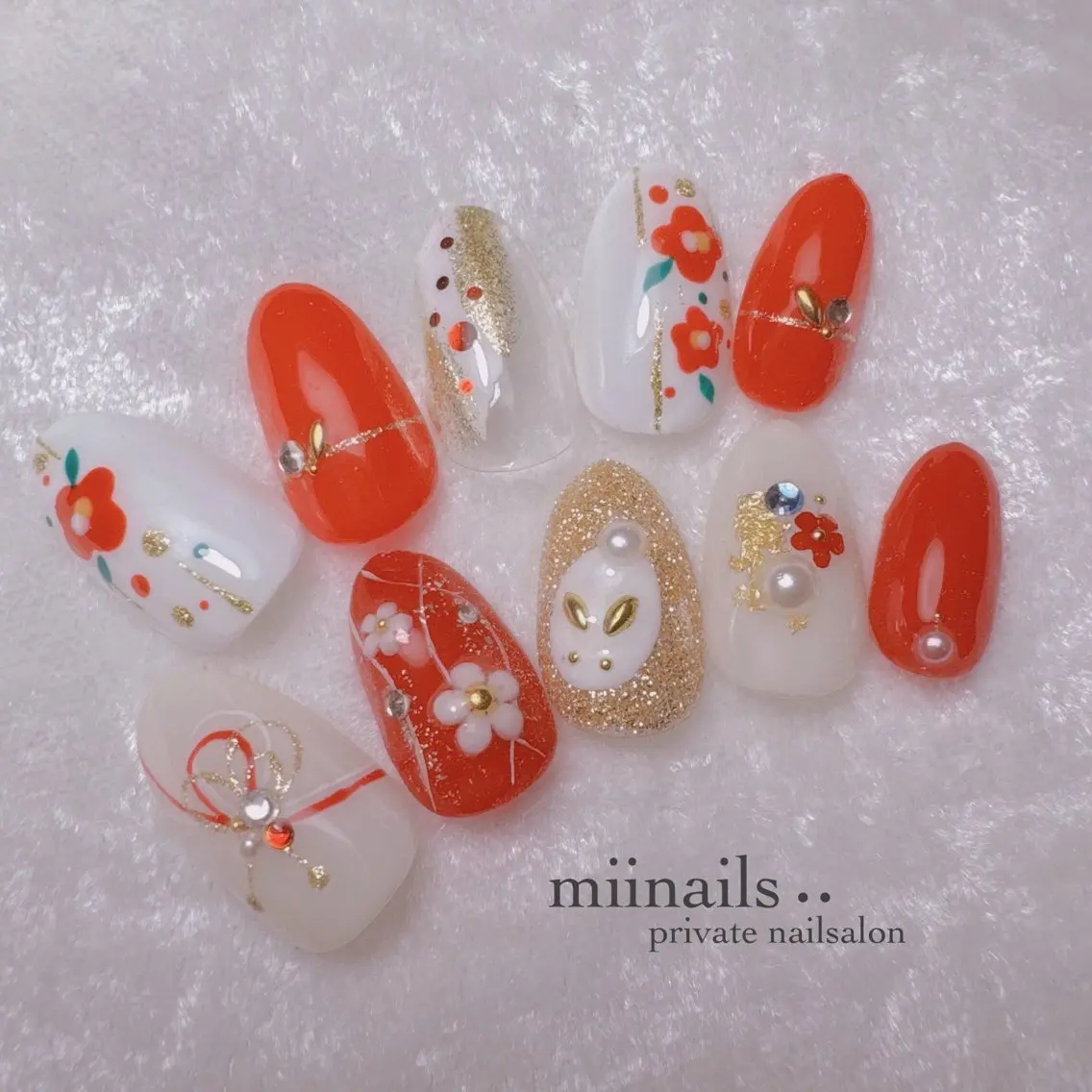 ネイル 韓国ネイル ワンホンネイル ハンドネイル nailsalon miinailsのネイルデザイン